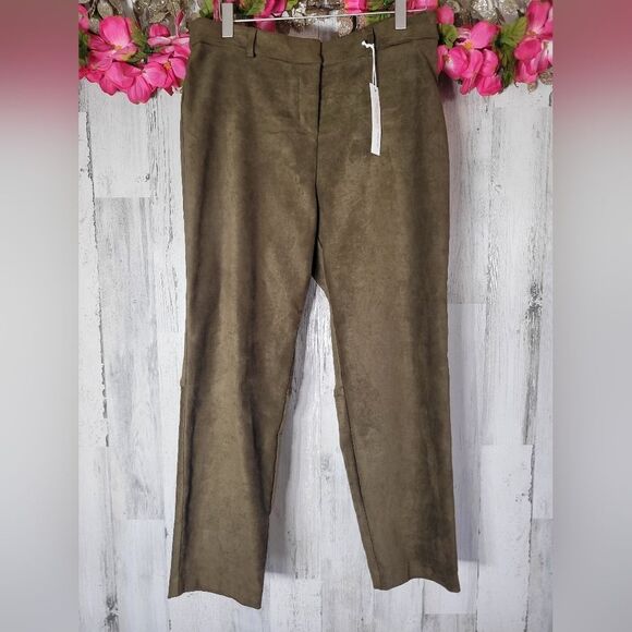 NWT Drew Faux Suede Pant - Picture 2 of 13